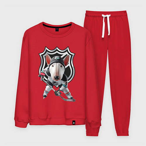 Мужской костюм Bully is an NHL forward - ai art / Красный – фото 1