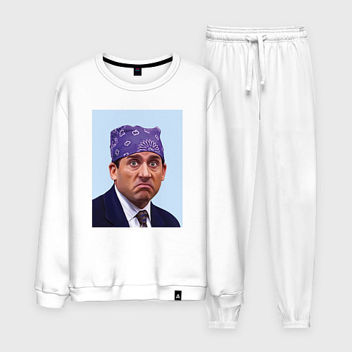 Мужской костюм Michael Scott - Prison mike the office meme / Белый – фото 1