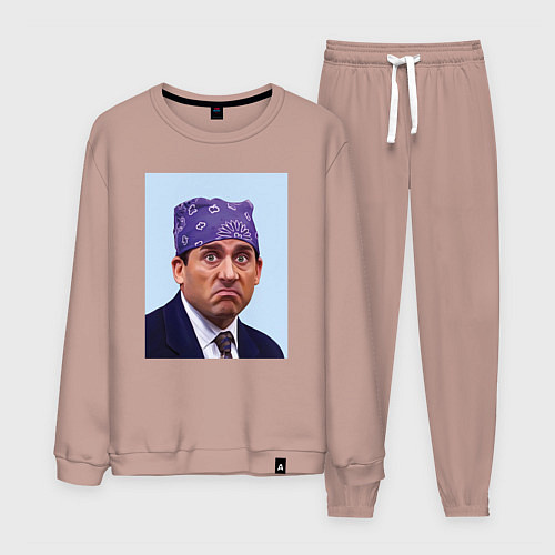 Мужской костюм Michael Scott - Prison mike the office meme / Пыльно-розовый – фото 1