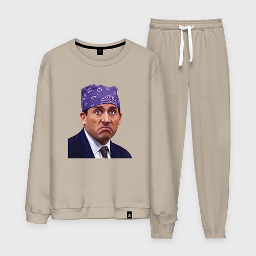 Мужской костюм Prison mike Michael Scott офис / Миндальный – фото 1