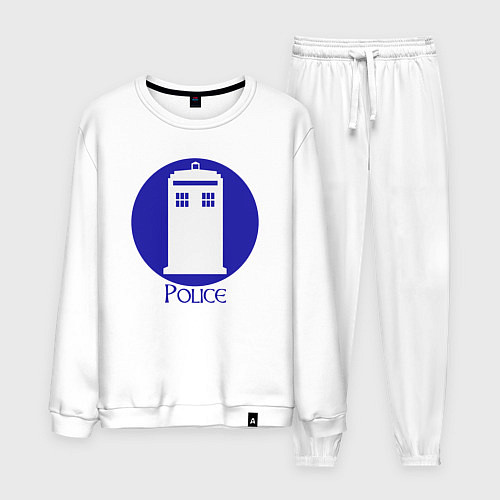 Мужской костюм Tardis police / Белый – фото 1