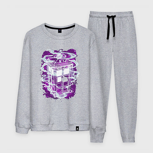 Мужской костюм Tardis violet / Меланж – фото 1
