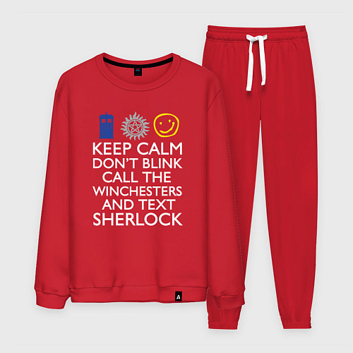 Мужской костюм Doctor Sherlock / Красный – фото 1