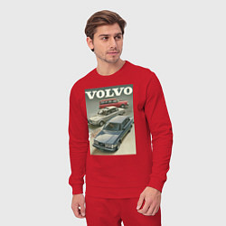 Костюм хлопковый мужской Автомобиль Volvo, цвет: красный — фото 2