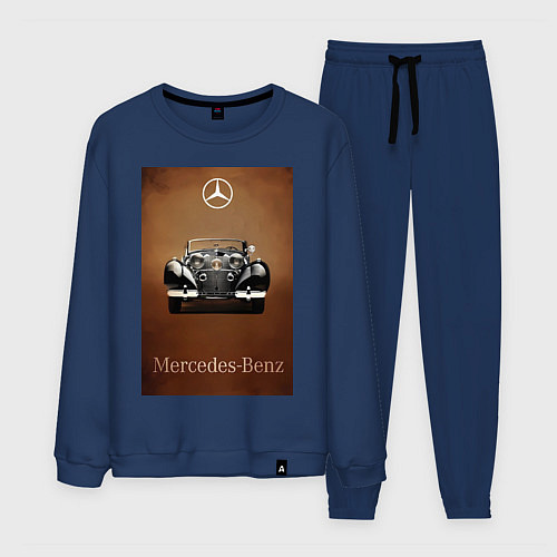 Мужской костюм Mercedes-benz автомобиль / Тёмно-синий – фото 1