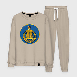 Костюм хлопковый мужской Гёты из Total War: Attila, цвет: миндальный