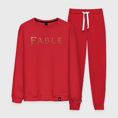 Мужской костюм Fable logo / Красный – фото 1