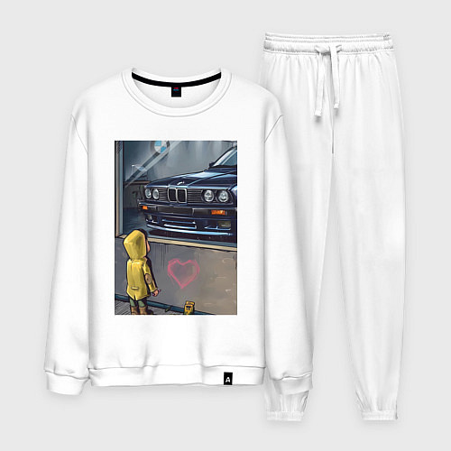 Мужской костюм BMW арт / Белый – фото 1