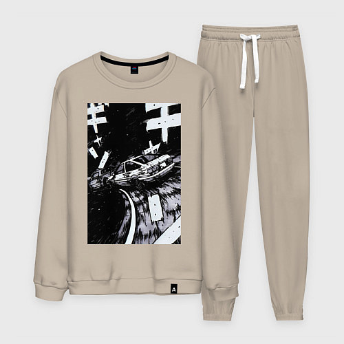 Мужской костюм Гонки манга / Миндальный – фото 1