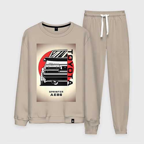 Мужской костюм Toyota Sprinter / Миндальный – фото 1