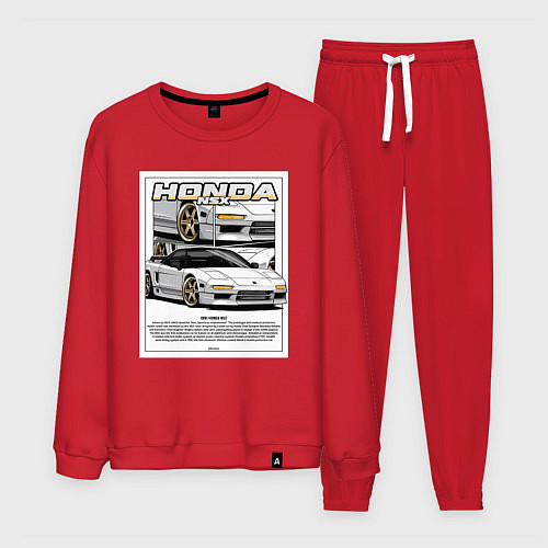 Мужской костюм Honda nsx авто / Красный – фото 1