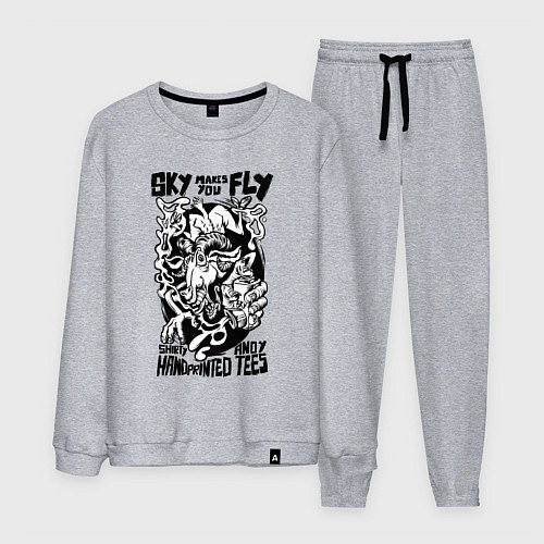 Мужской костюм Небо зовёт летать / Меланж – фото 1