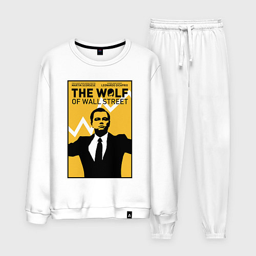 Мужской костюм Волк с волстрит - Ди Каприо / Белый – фото 1