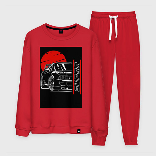 Мужской костюм Toyota Supra авто / Красный – фото 1
