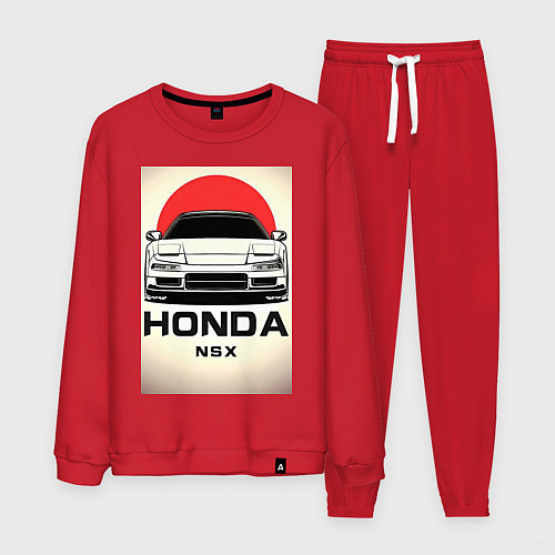 Мужской костюм Honda nsx автомобиль / Красный – фото 1