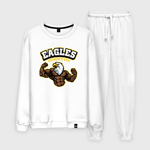 Мужской костюм Eagles fitness / Белый – фото 1