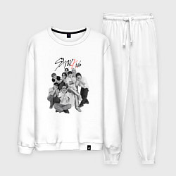 Костюм хлопковый мужской Stray Kids 6th Anniversary, цвет: белый