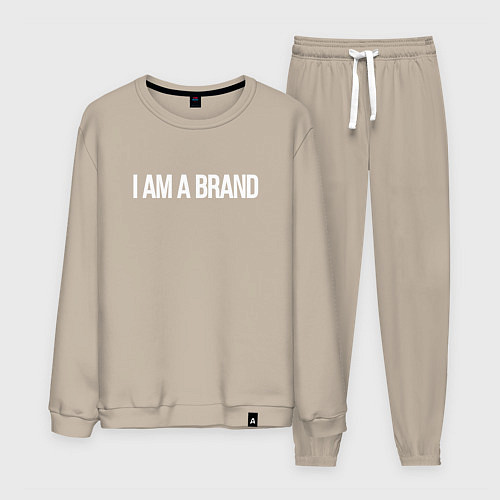 Мужской костюм I am a brand / Миндальный – фото 1
