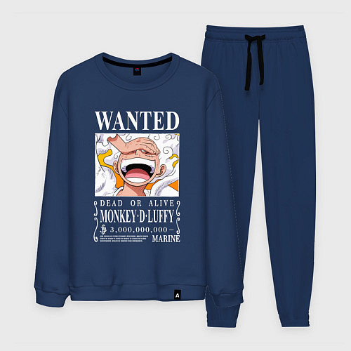 Мужской костюм Monkey D Luffy - wanted / Тёмно-синий – фото 1