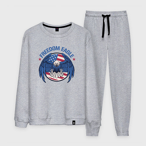 Мужской костюм США - орёл свободы / Меланж – фото 1