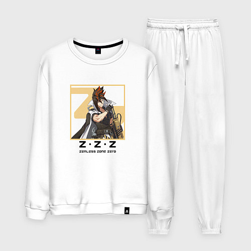 Мужской костюм Антон - Zenless Zone Zero / Белый – фото 1