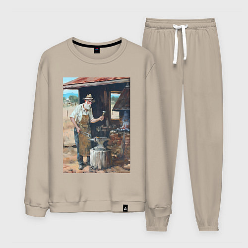 Мужской костюм Металлург / Миндальный – фото 1