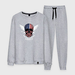 Костюм хлопковый мужской Made in United States, цвет: меланж