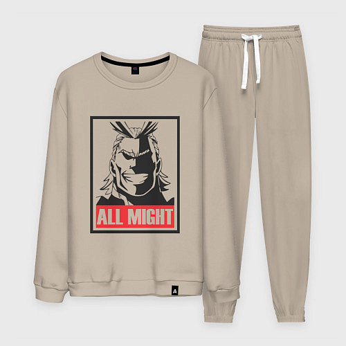 Мужской костюм Моя геройская академия All Might / Миндальный – фото 1