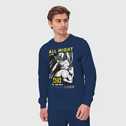 Костюм хлопковый мужской Моя геройская академия All Might plus ultra, цвет: тёмно-синий — фото 2