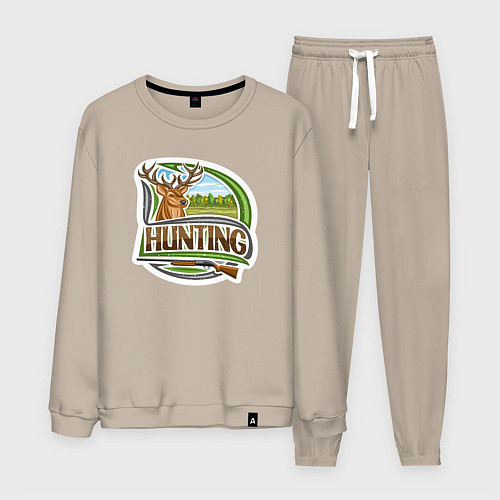 Мужской костюм Deer hunting / Миндальный – фото 1