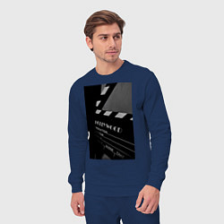 Костюм хлопковый мужской Режиссёрская хлопушка, цвет: тёмно-синий — фото 2