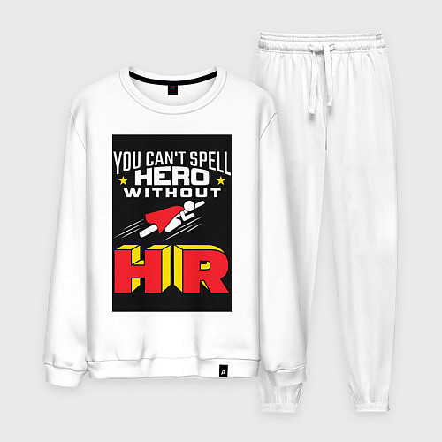 Мужской костюм HR супергерой / Белый – фото 1