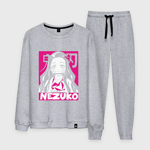 Мужской костюм Клинок рассекающий демонов Незуко Nezuko / Меланж – фото 1
