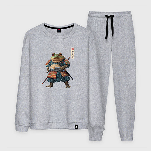 Мужской костюм Лягушка самурай - japan aesthetic / Меланж – фото 1