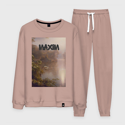 Мужской костюм Maxim тропический залив / Пыльно-розовый – фото 1