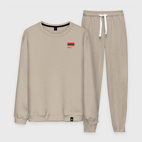 Мужской костюм Армения флаг и карта / Миндальный – фото 1