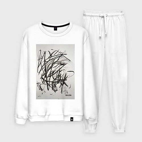 Мужской костюм Abstract flow / Белый – фото 1