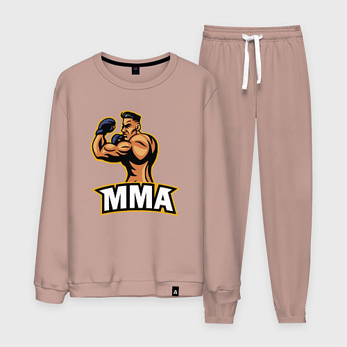 Мужской костюм Fighter MMA / Пыльно-розовый – фото 1