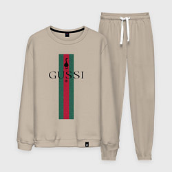 Мужской костюм Гусси - полосы, надпись