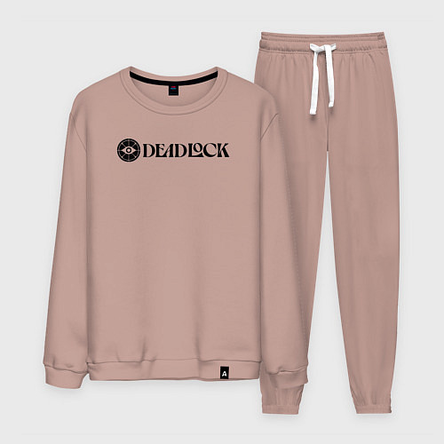 Мужской костюм Deadlock white logo / Пыльно-розовый – фото 1