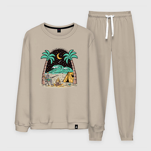 Мужской костюм Отдых у моря / Миндальный – фото 1