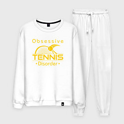 Костюм хлопковый мужской Теннисное расстройство, цвет: белый