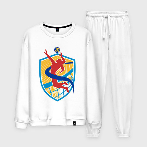 Мужской костюм Волейбольная подача / Белый – фото 1