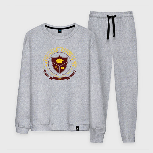 Мужской костюм University emblem / Меланж – фото 1