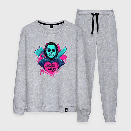 Мужской костюм Майкл хэллоуин / Меланж – фото 1