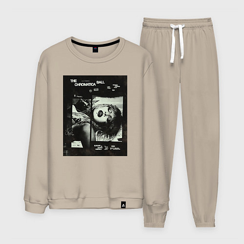 Мужской костюм Леди Гага постер / Миндальный – фото 1