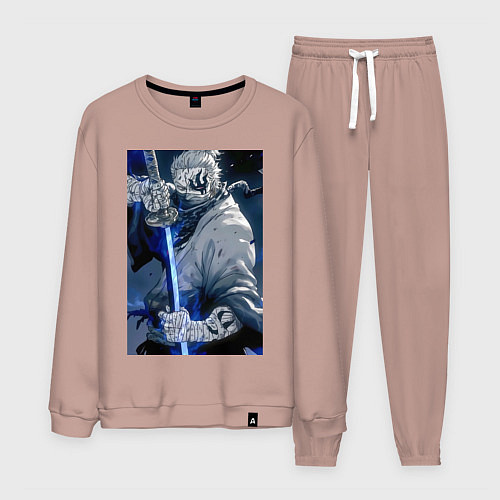 Мужской костюм Ван-Пис Рюма Симоцуки / Пыльно-розовый – фото 1