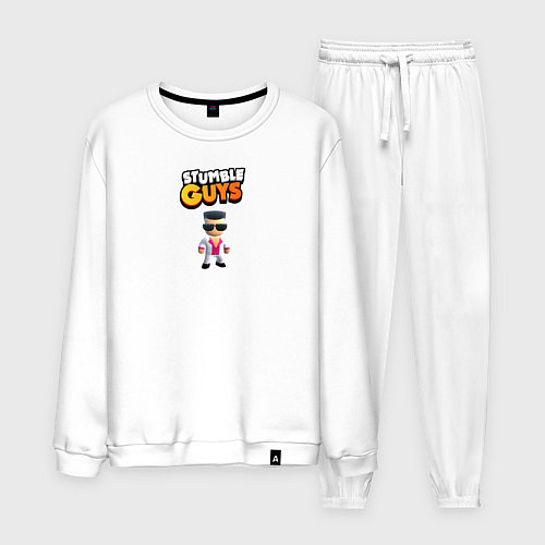 Мужской костюм Stumble guys / Белый – фото 1