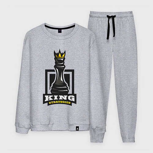 Мужской костюм Королевские стратегии / Меланж – фото 1