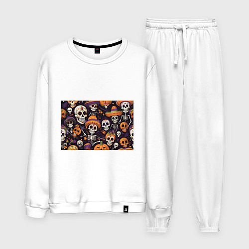 Мужской костюм Страшилки хэллоуин / Белый – фото 1